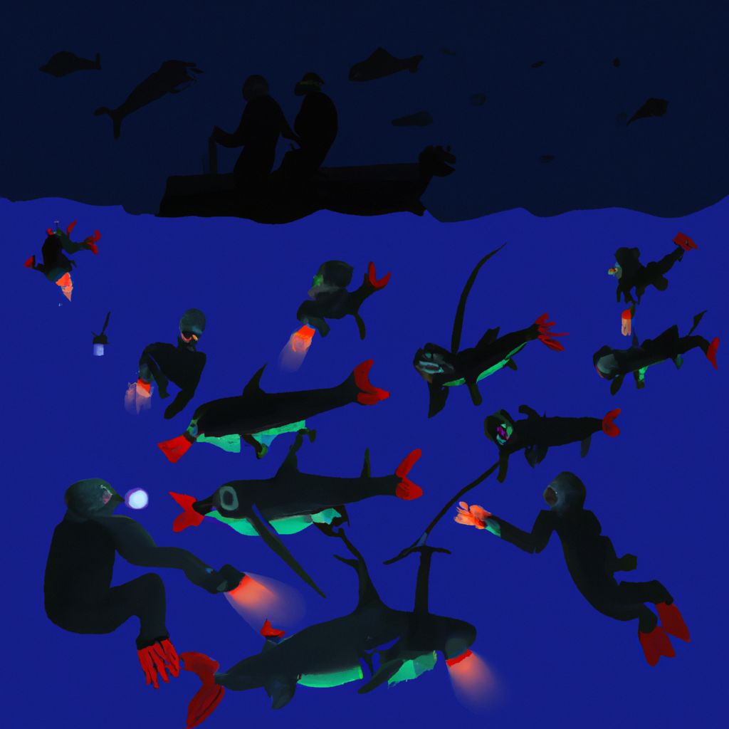 Pesca noturna em alto mar Explorando um mundo marinho misterioso